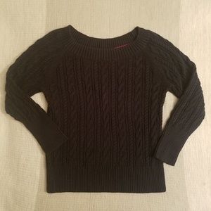 JCP Cable Knit Navy Sweater